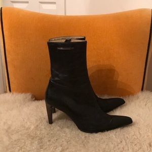 CERUTTI Italian leather ankle boots